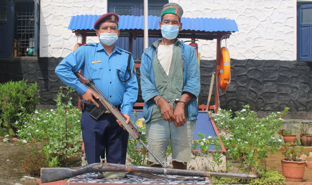 जाजरकोटमा भरुवा बन्दुकसहित एक जना पक्राउ