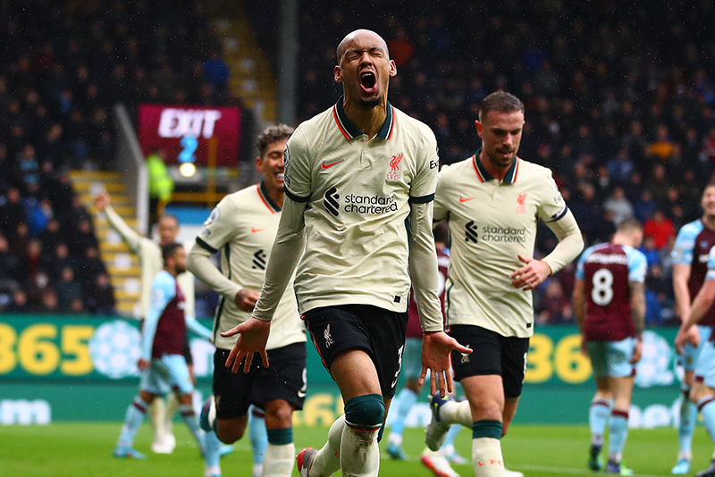 बर्नलीलाई पराजित गर्दै लिभरपुलले घटायो सिटीसँगको अग्रता