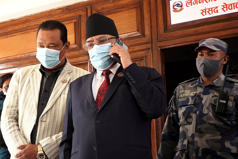 एमसिसीको निकाससँगै गठबन्धन बचाउने प्रयासमा छौं : प्रचण्ड