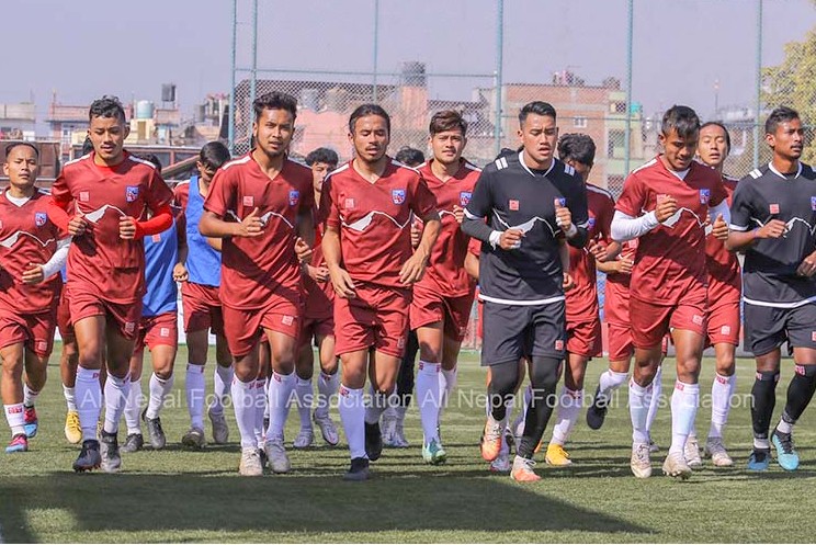 मैत्रीपूर्ण खेलका लागि २५ खेलाडी बन्द प्रशिक्षणमा