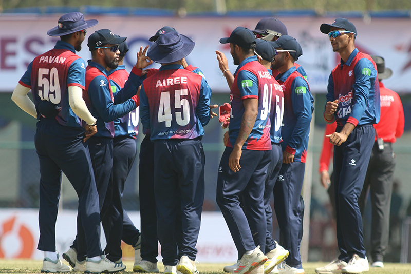 टि-२० श्रृंखला : पिएनजीविरुद्ध नेपाल १५ रनले विजयी