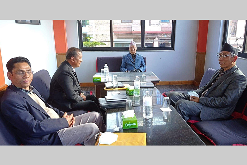 विप्लव र बिजुक्छेंबीच पौने दुई घण्टा छलफल