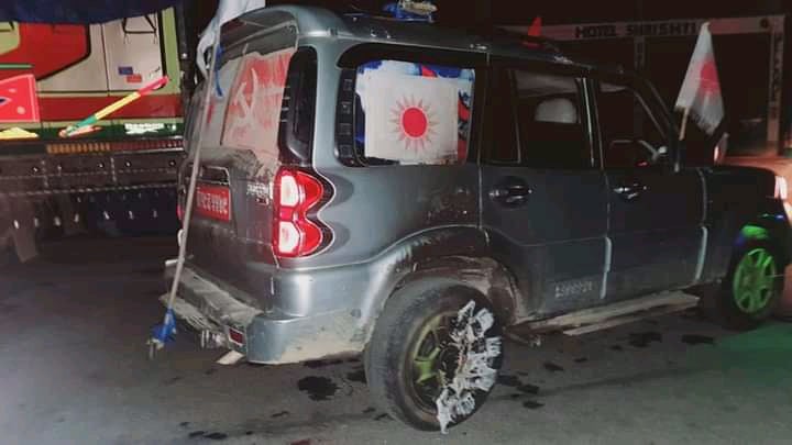 एमाले मेयर पदका उम्मेदवार बडुवालकाे गाडीमा आगजनी